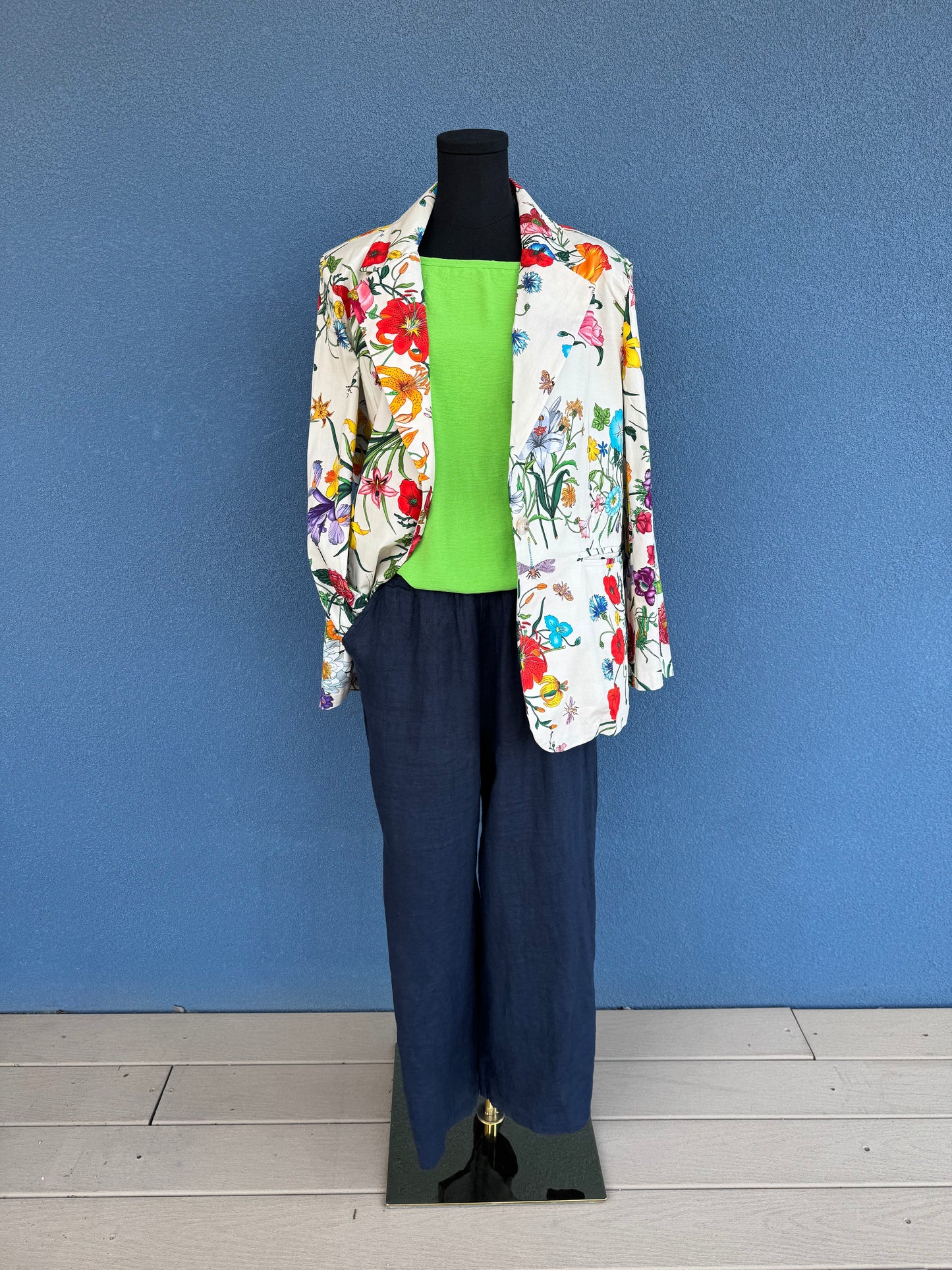 Floral Cotton Suit Jacket