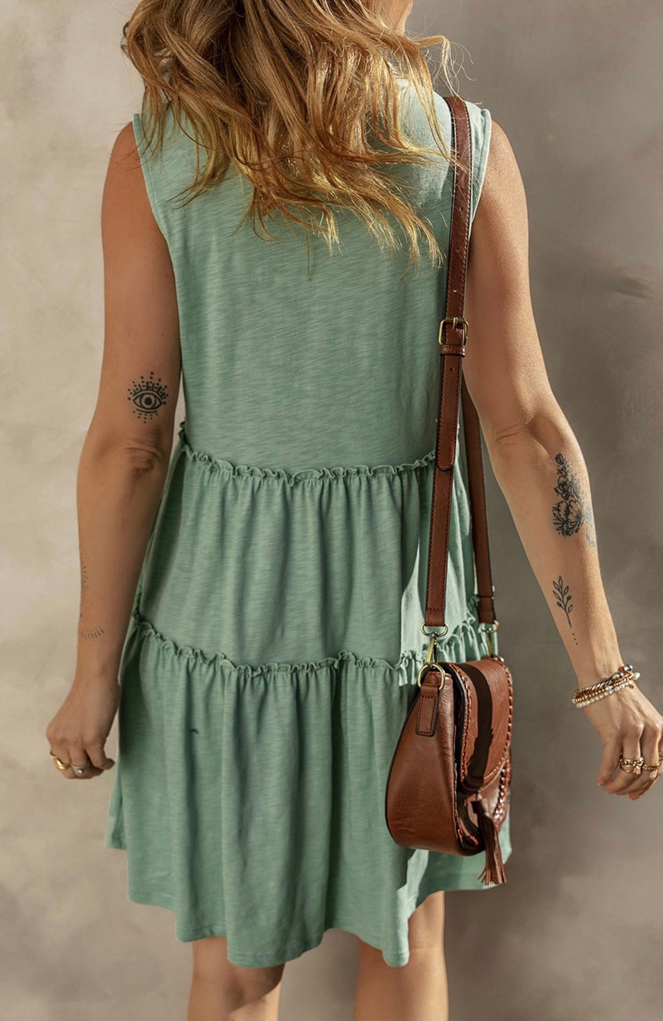 Sleeveless shift dress