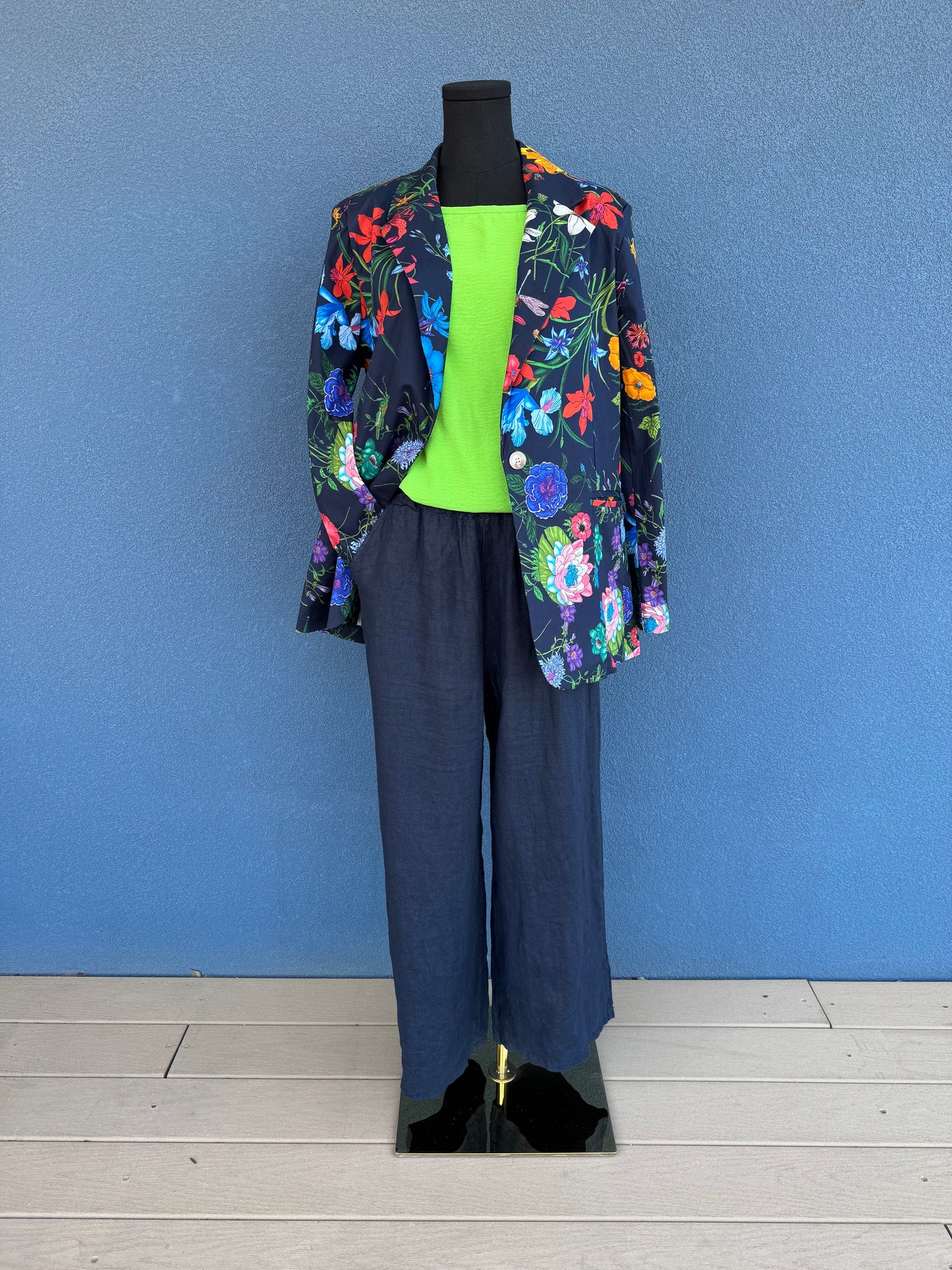 Floral Cotton Suit Jacket