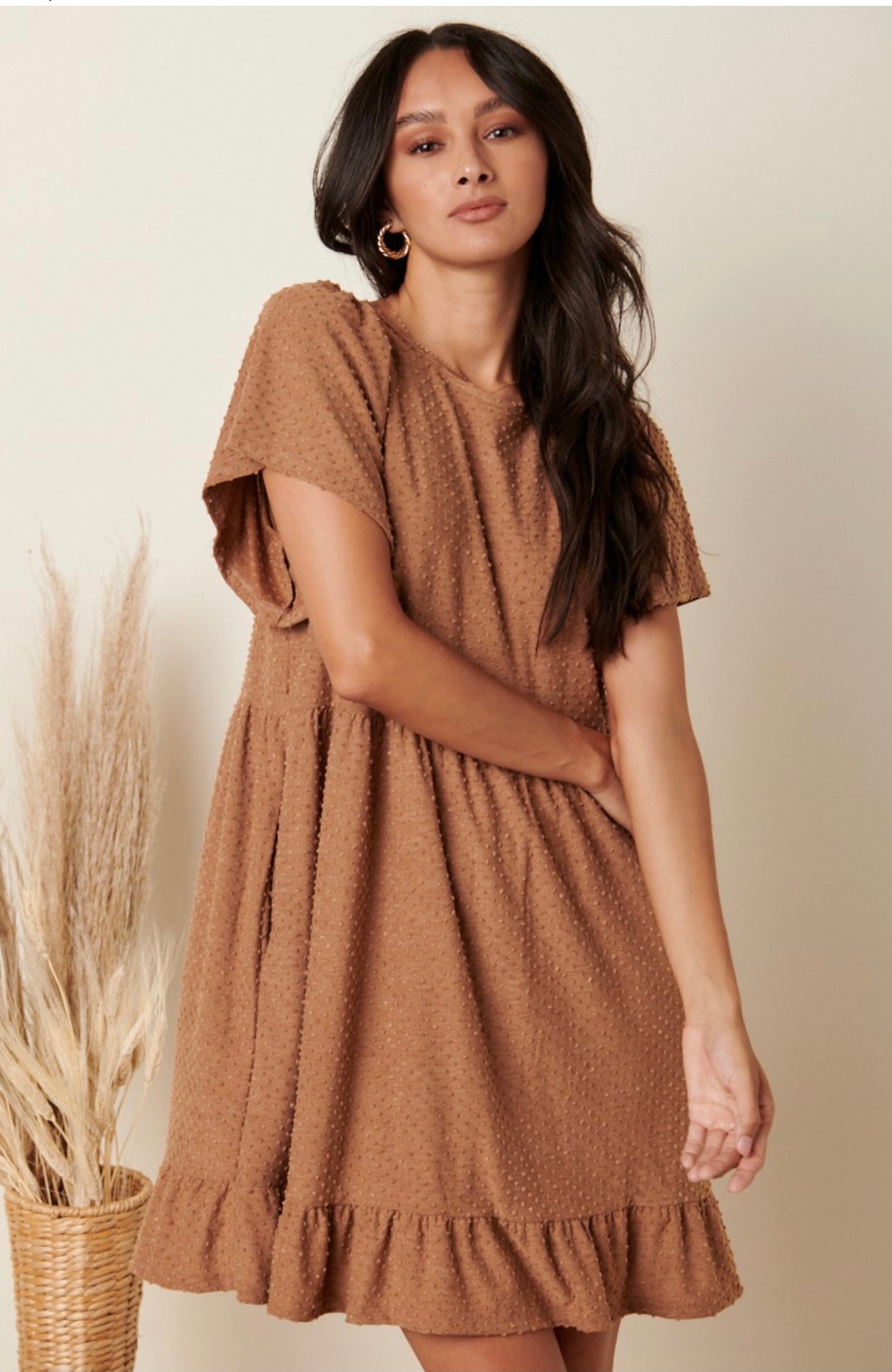 Swiss Dot Ruffle Babydoll