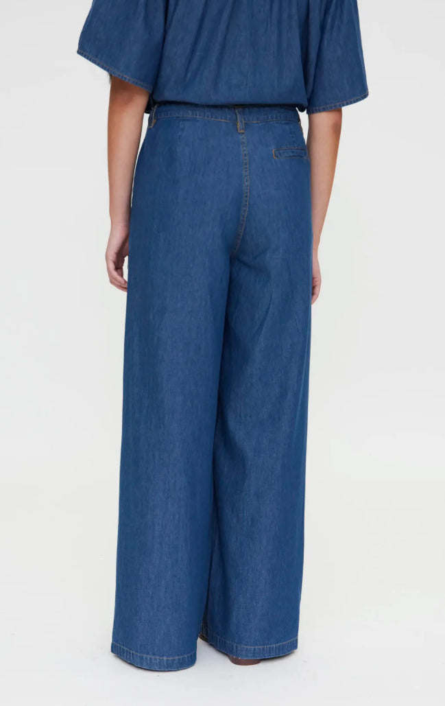 Cotton Chambray Trousers