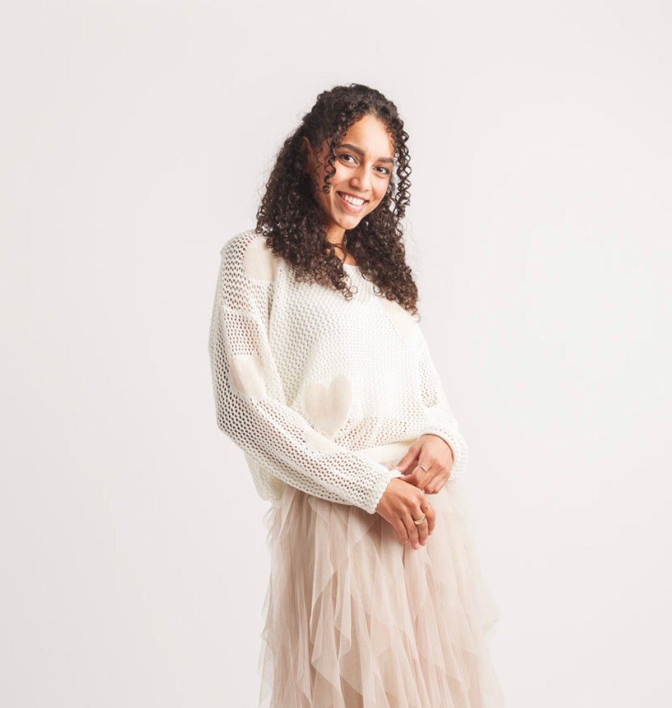 Heart Crochet Sweater