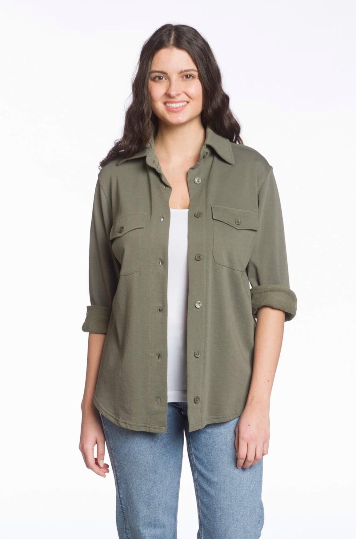Button up Vintage wash shirt