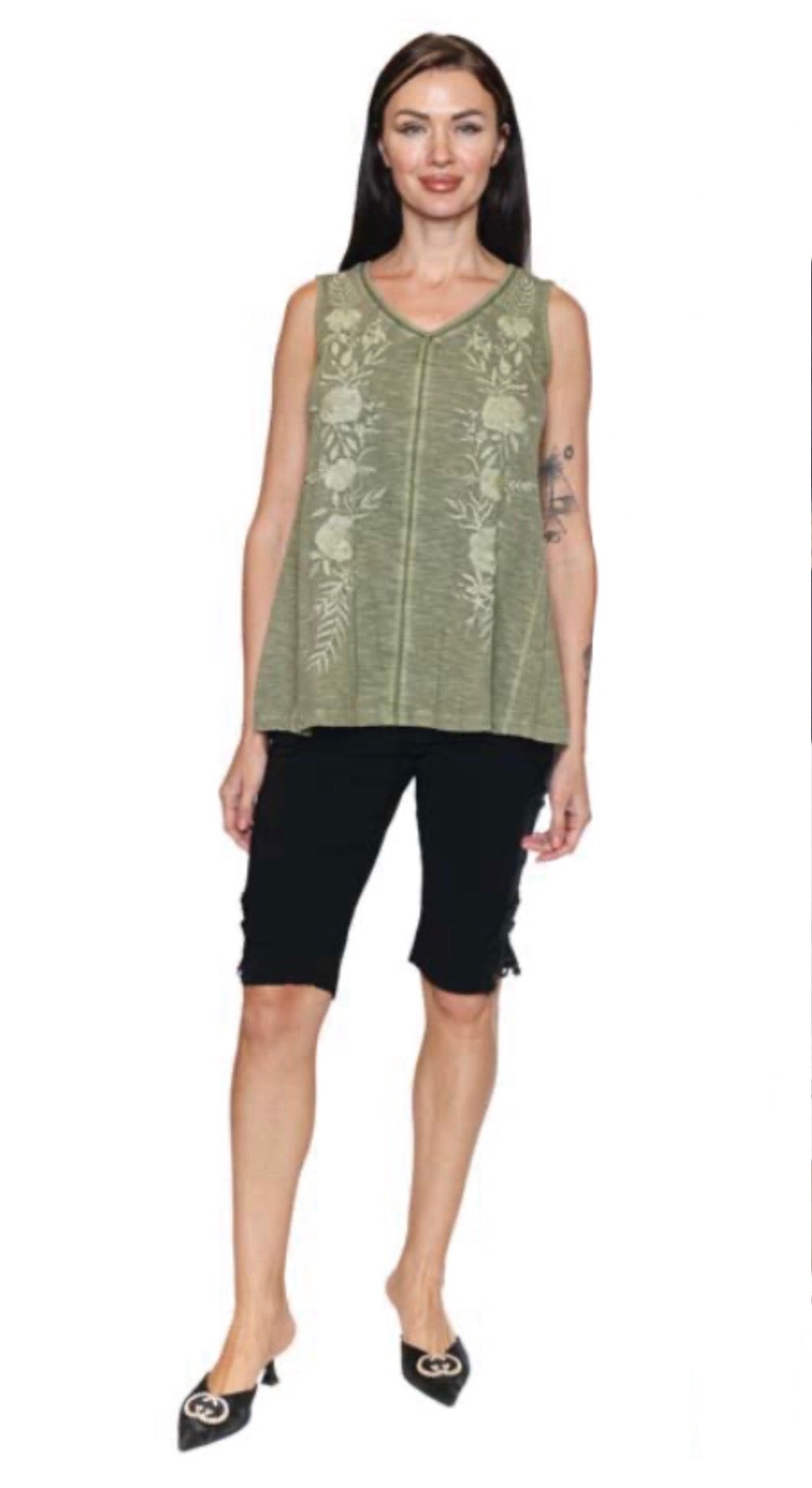 Sage Lace Tank