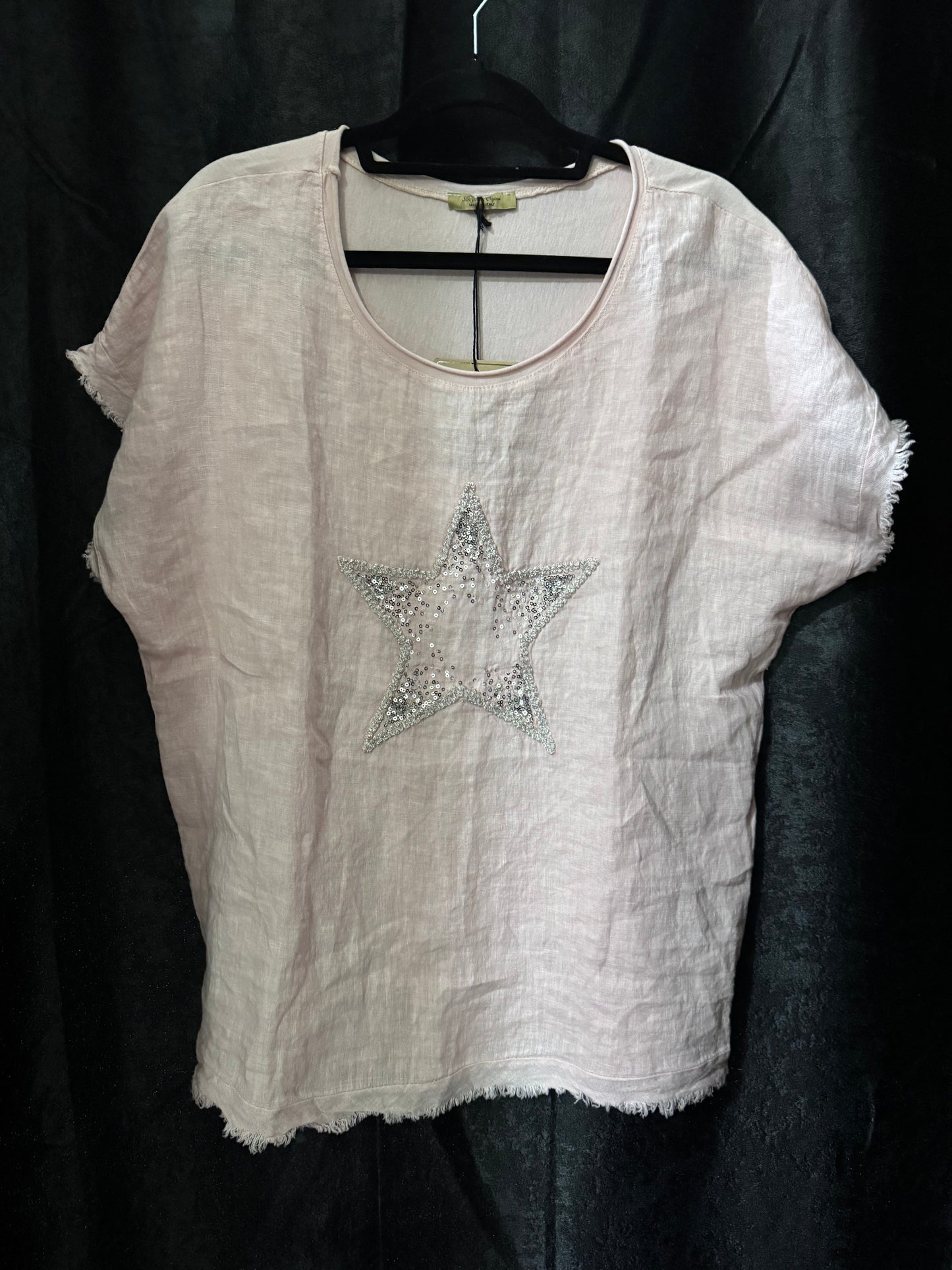 Star linen/cotton top