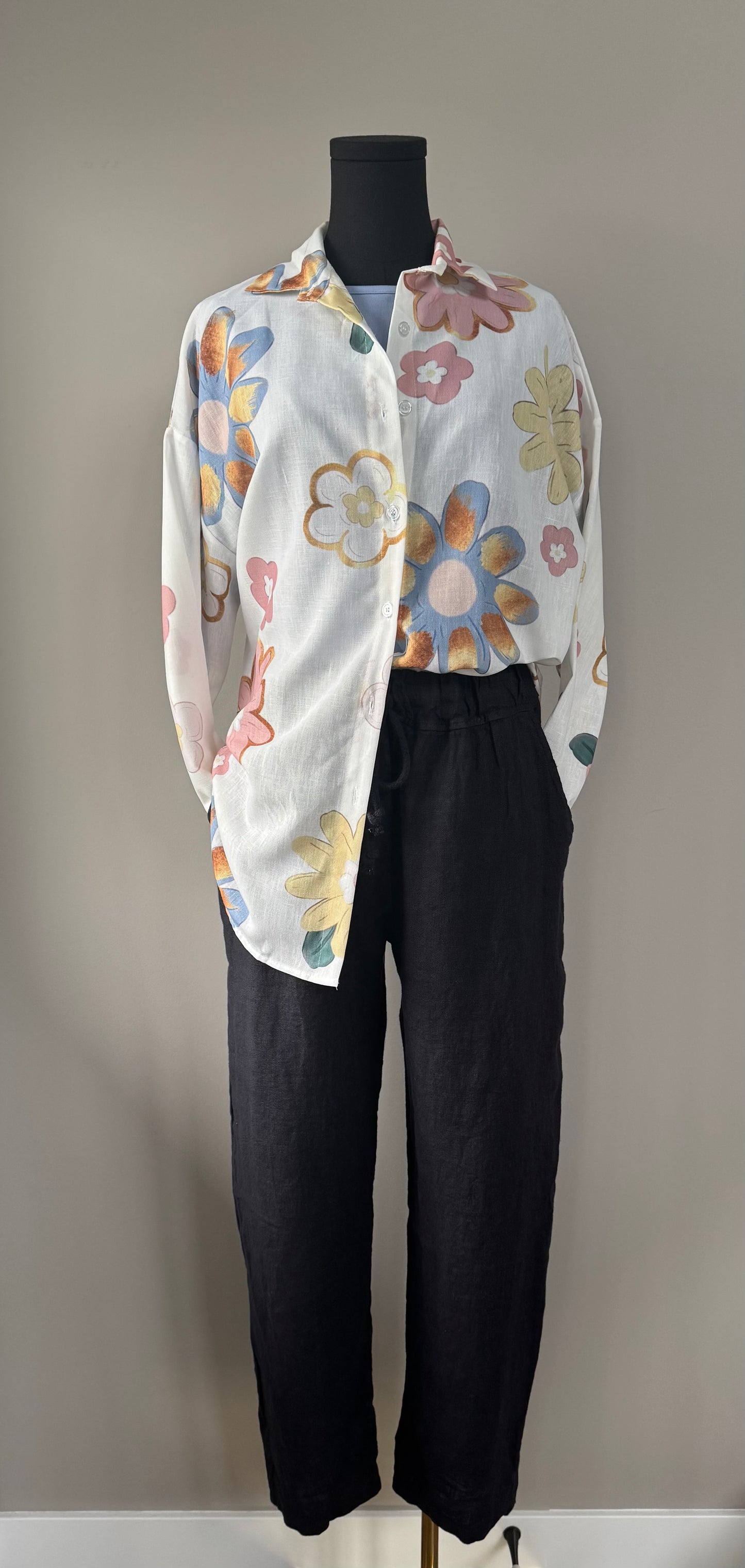 Flower Button Shirt
