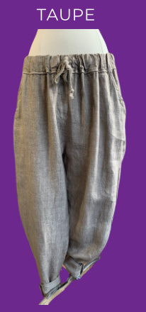 Heavy linen pants