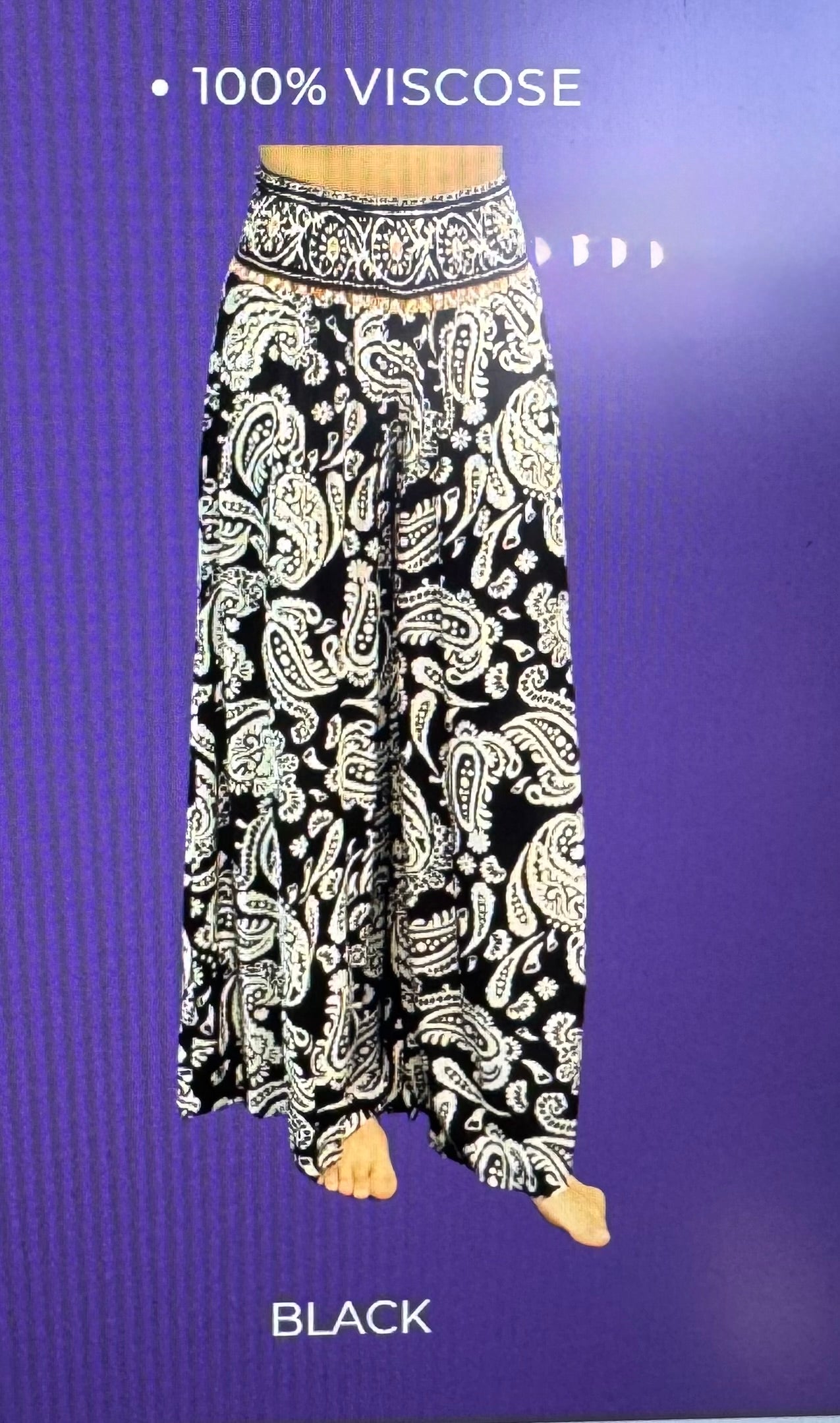 Leaf palazzo pant