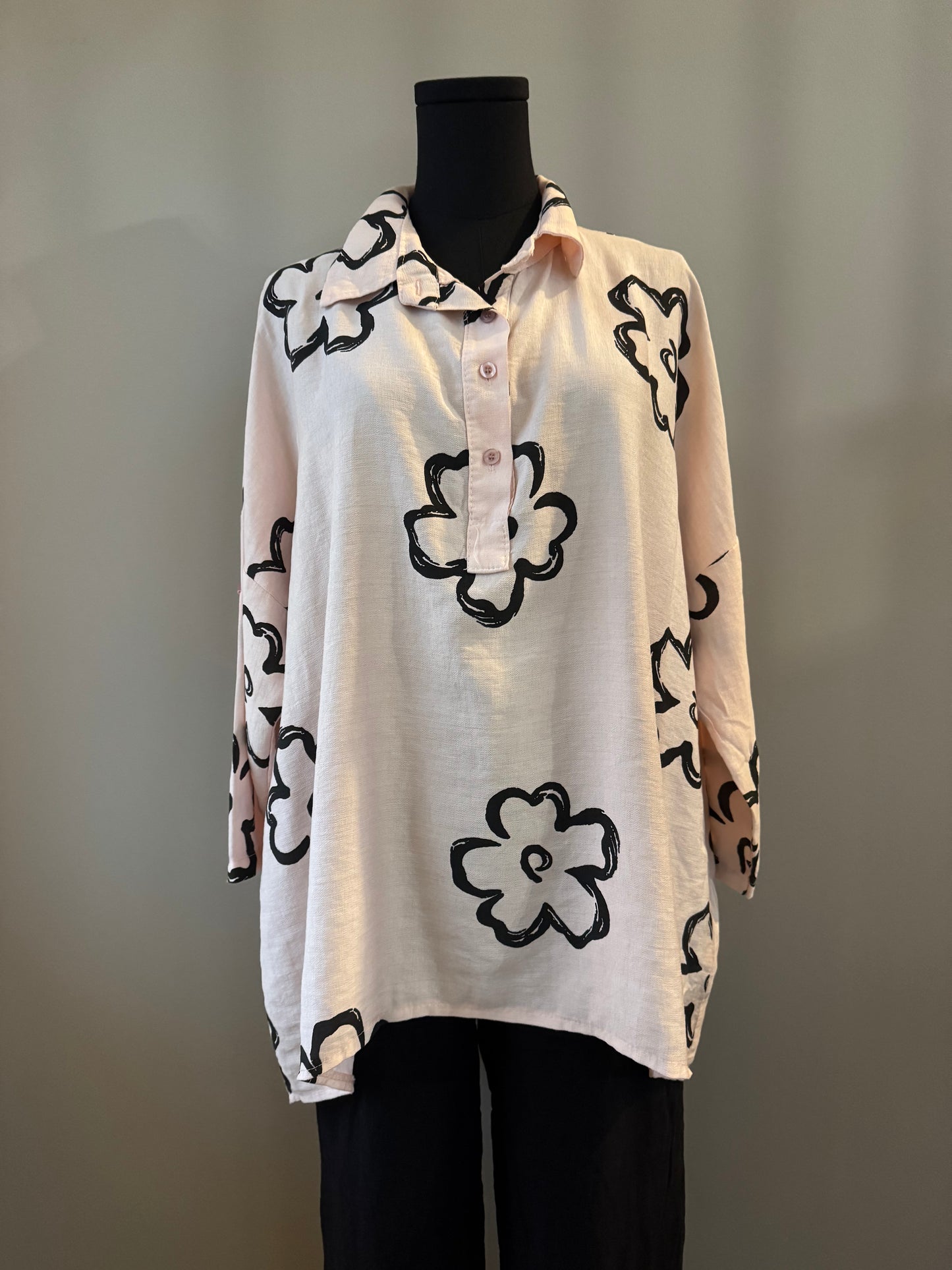 Flower tunic top
