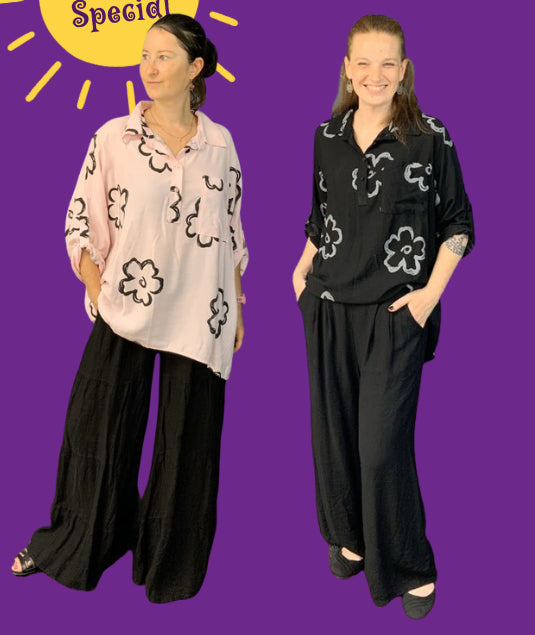 Flower tunic top