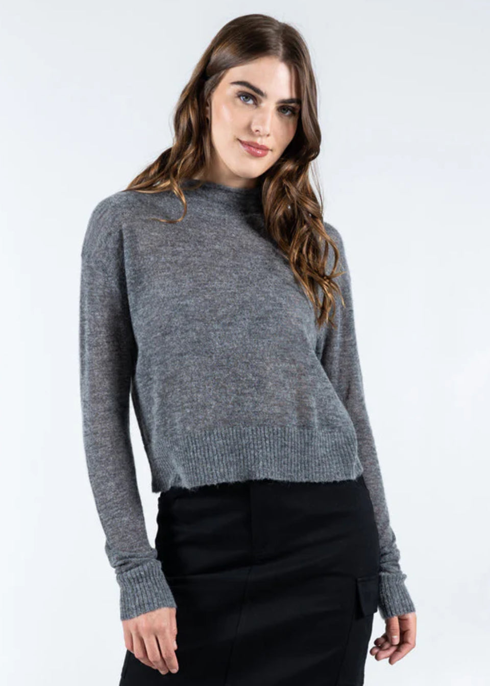 Light Knit Mock neck
