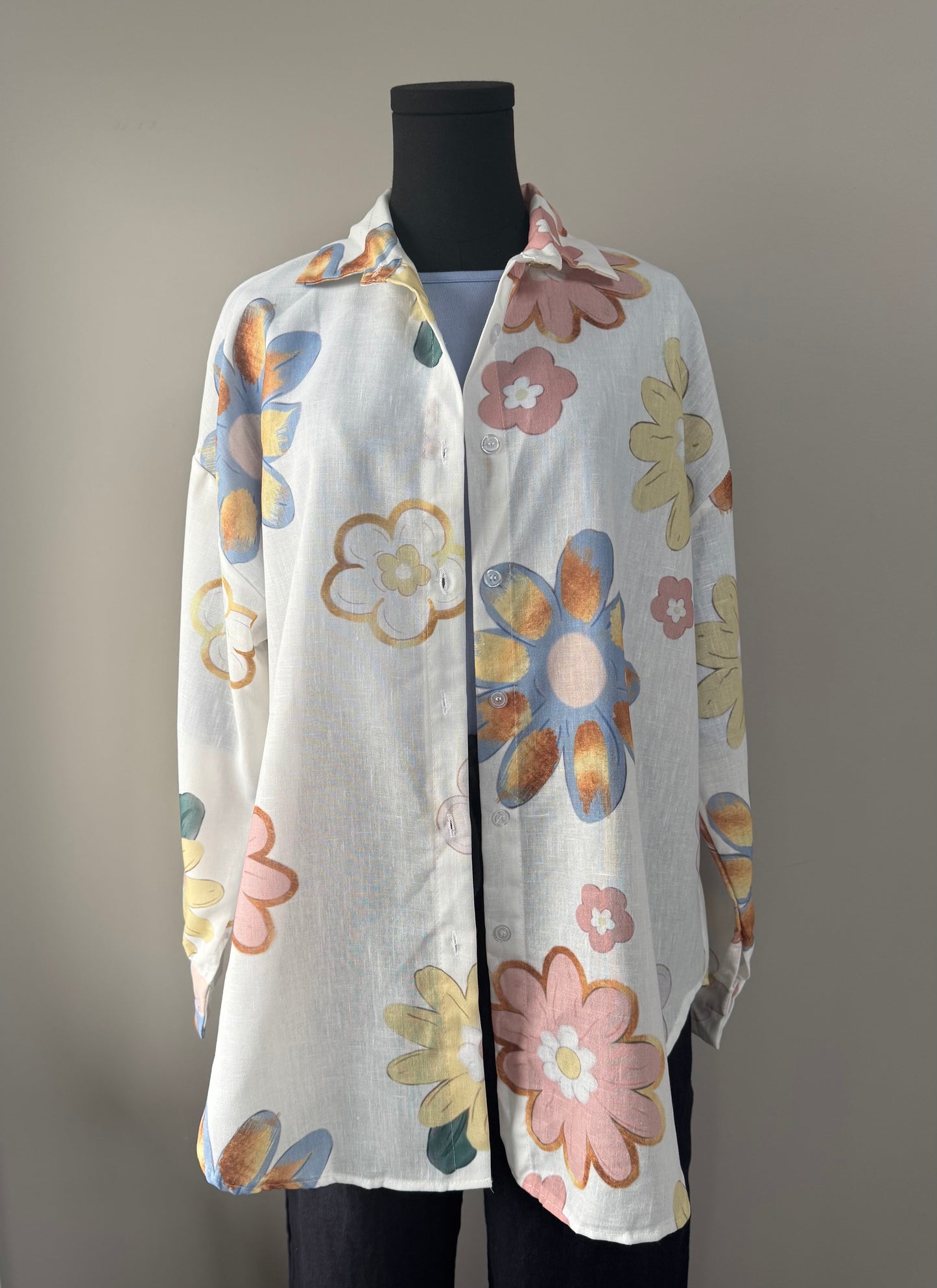 Flower Button Shirt