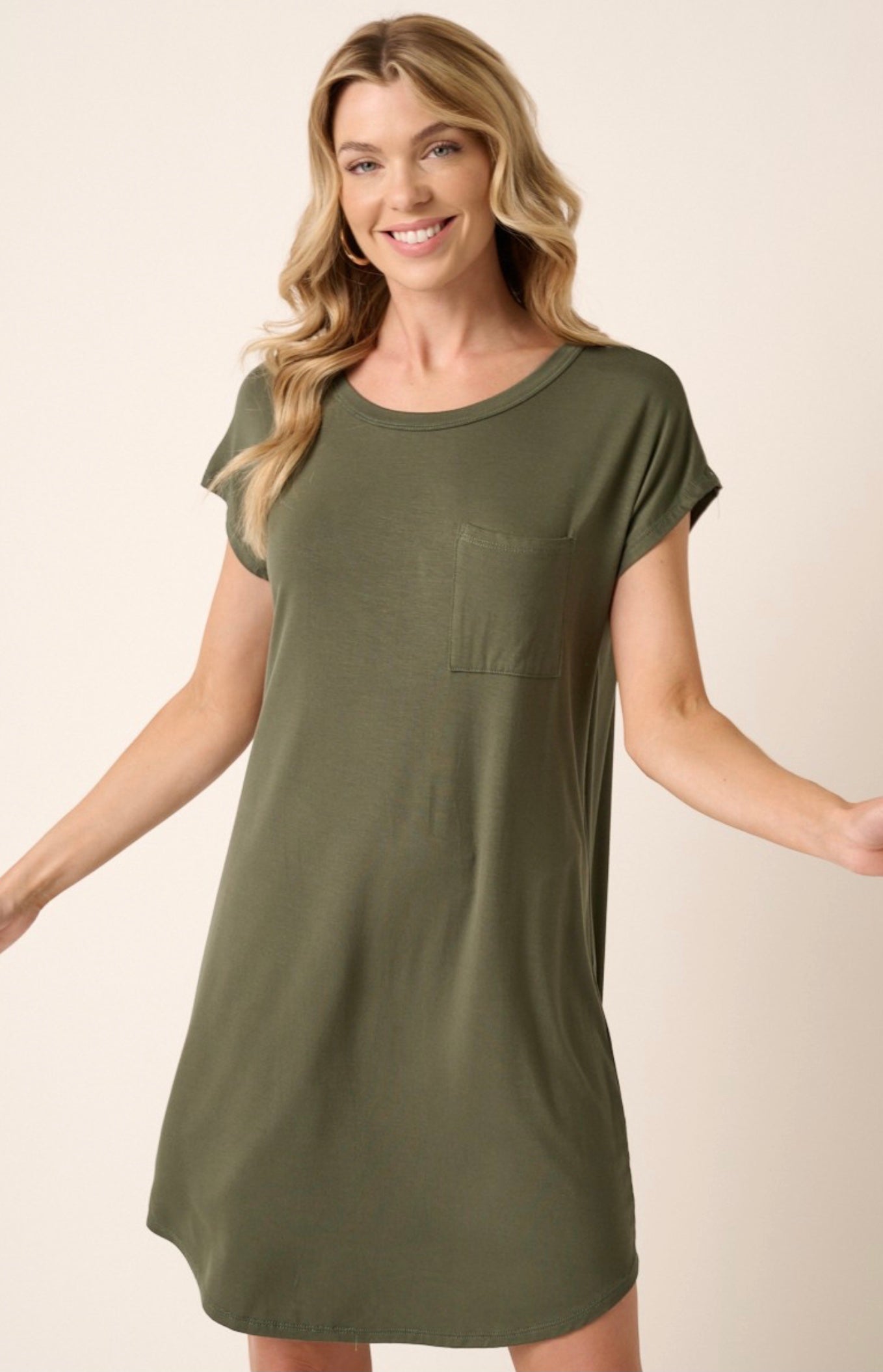 Bamboo dress with pocket