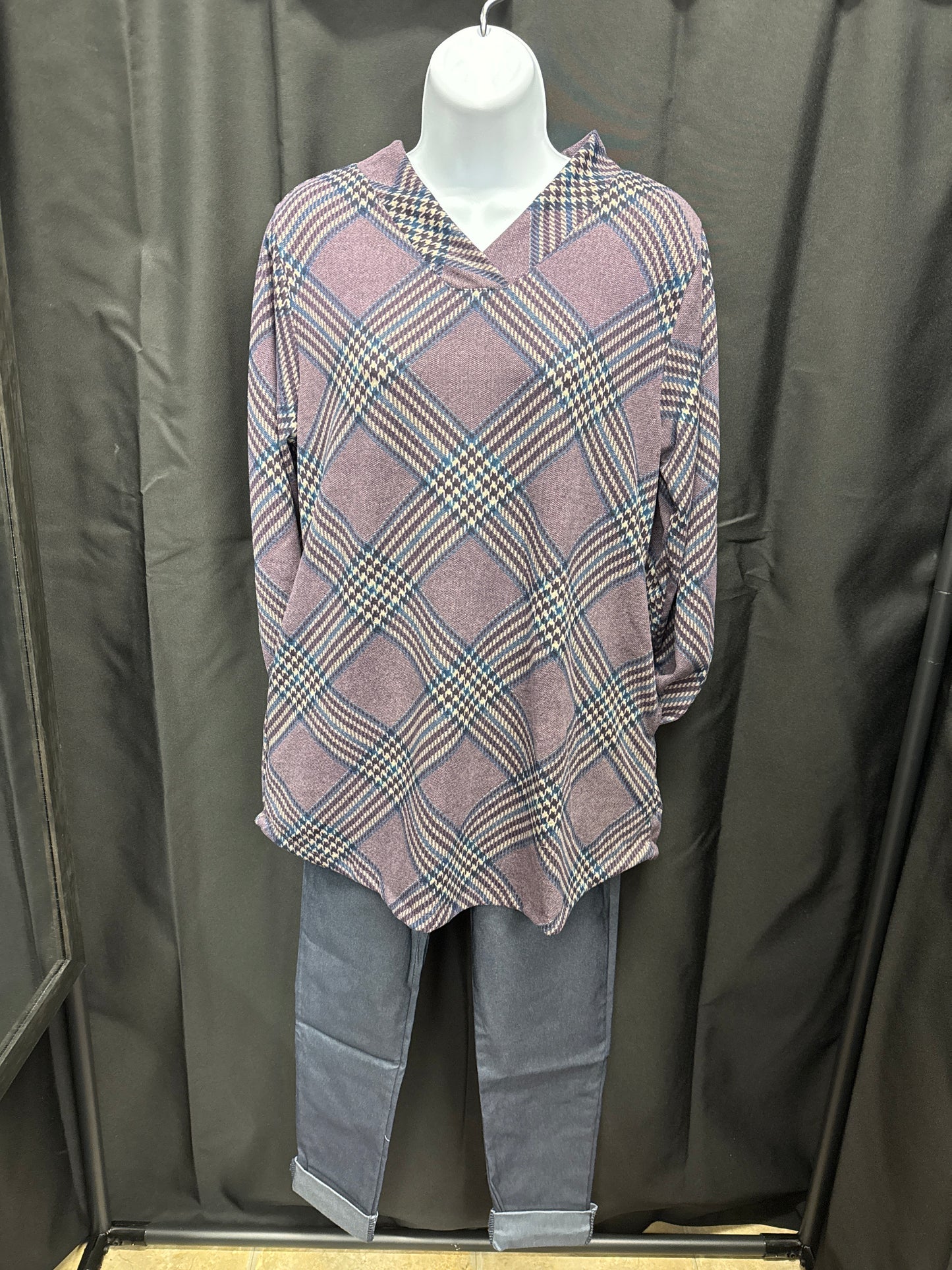 Purple plaid