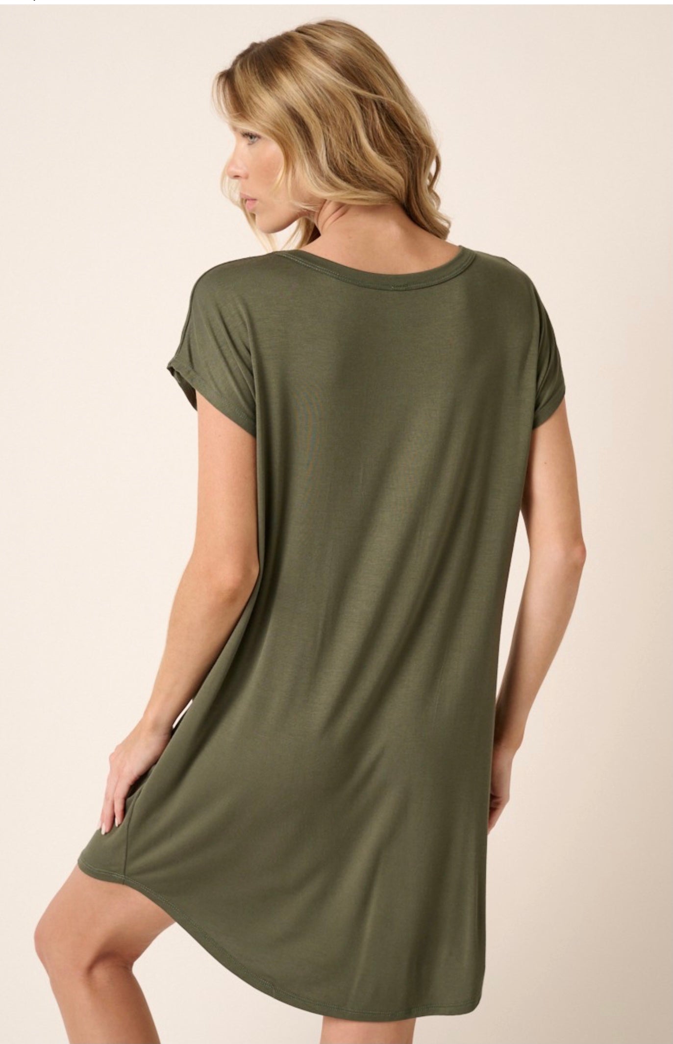 Bamboo dress with pocket