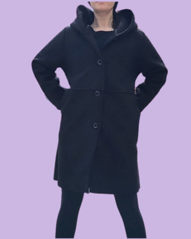 Speckled Persian style, hooded ladies coat