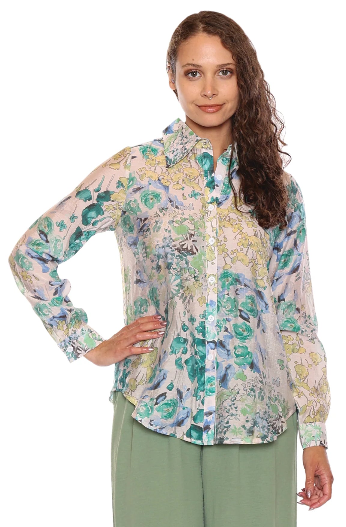 Blue Floral print