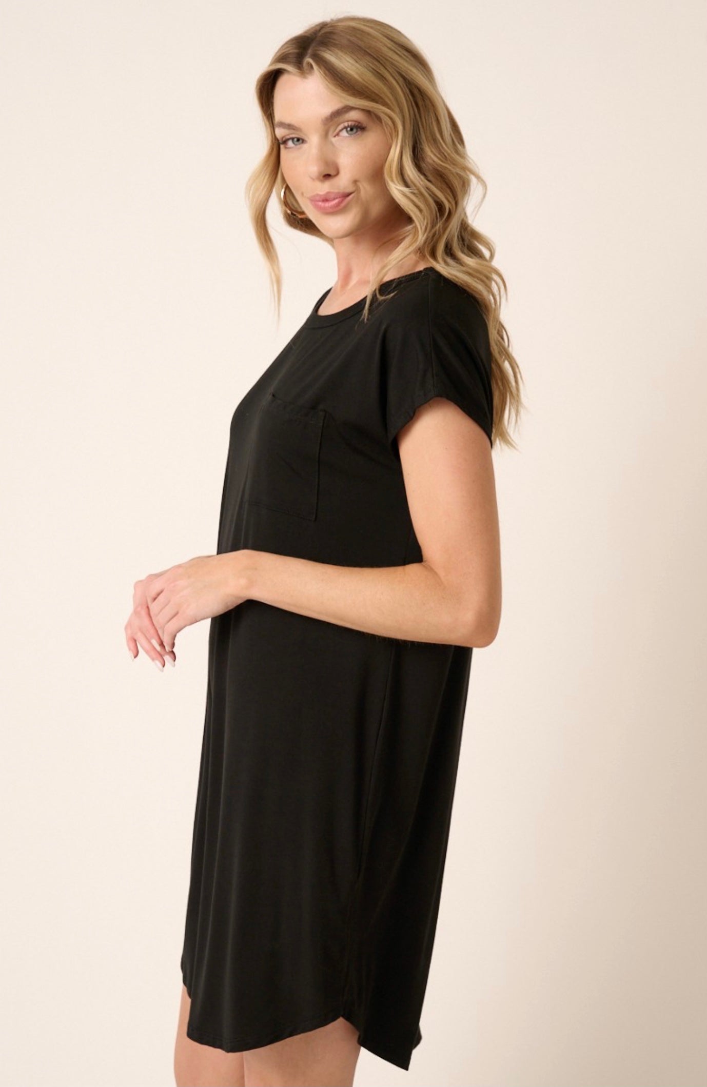 Bamboo dress with pocket