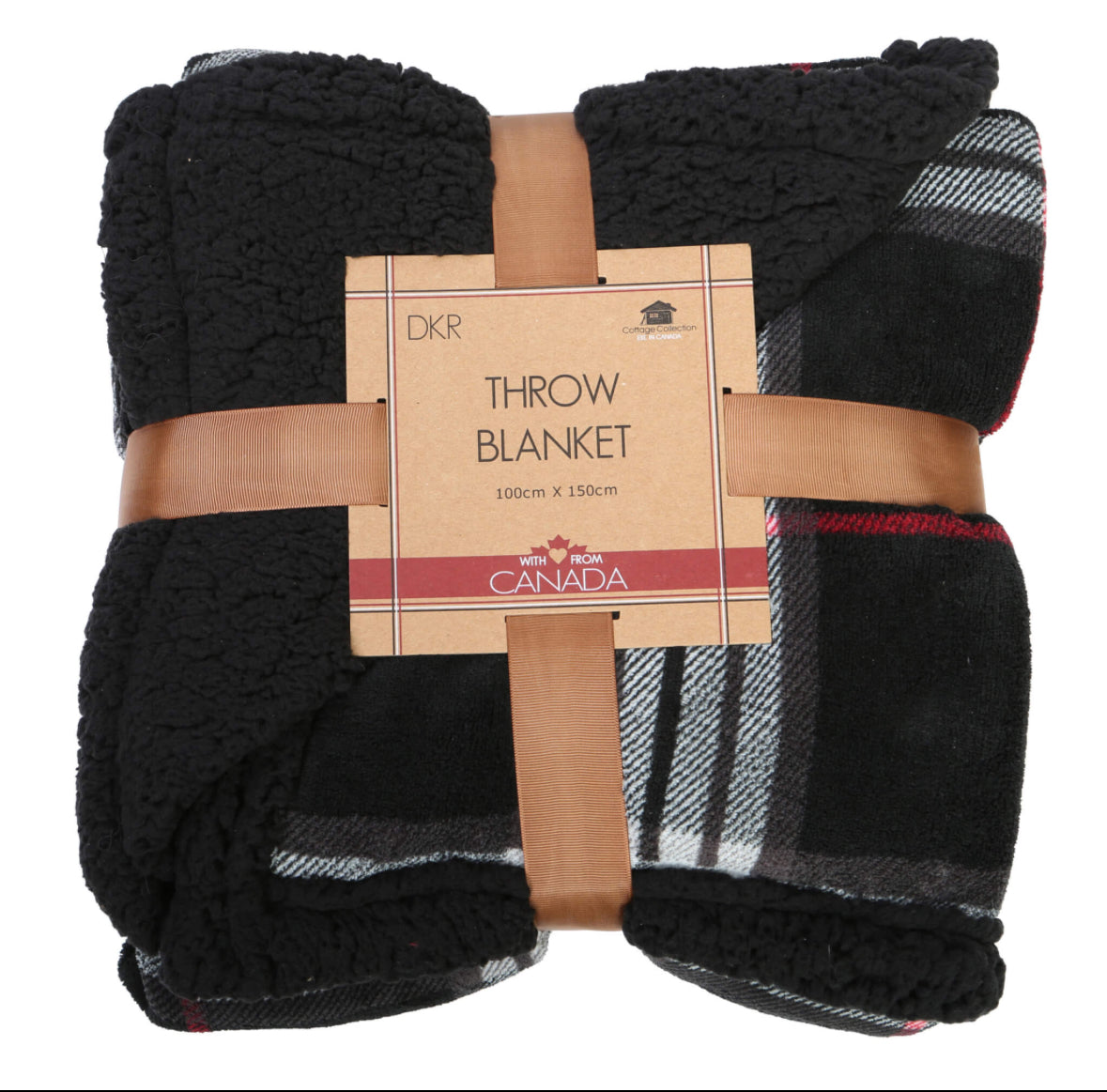 Buffalo check Sherpa blanket