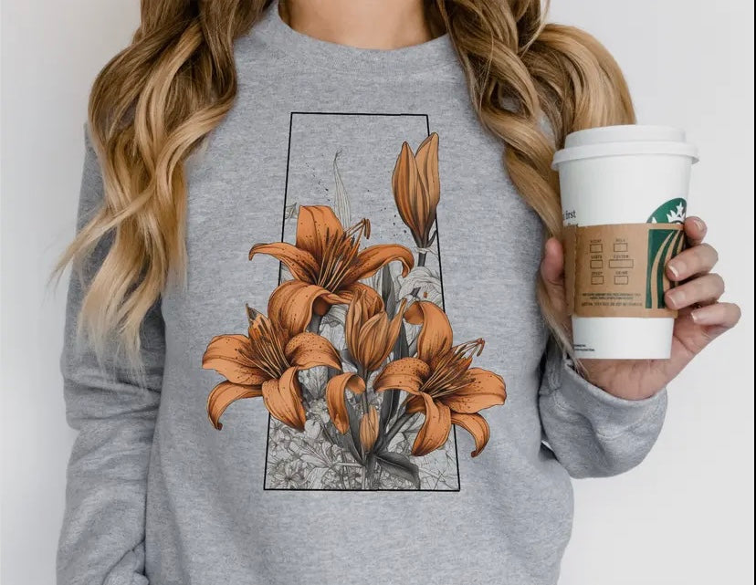 Sask Prairie Lily Crew Sweatshirt
