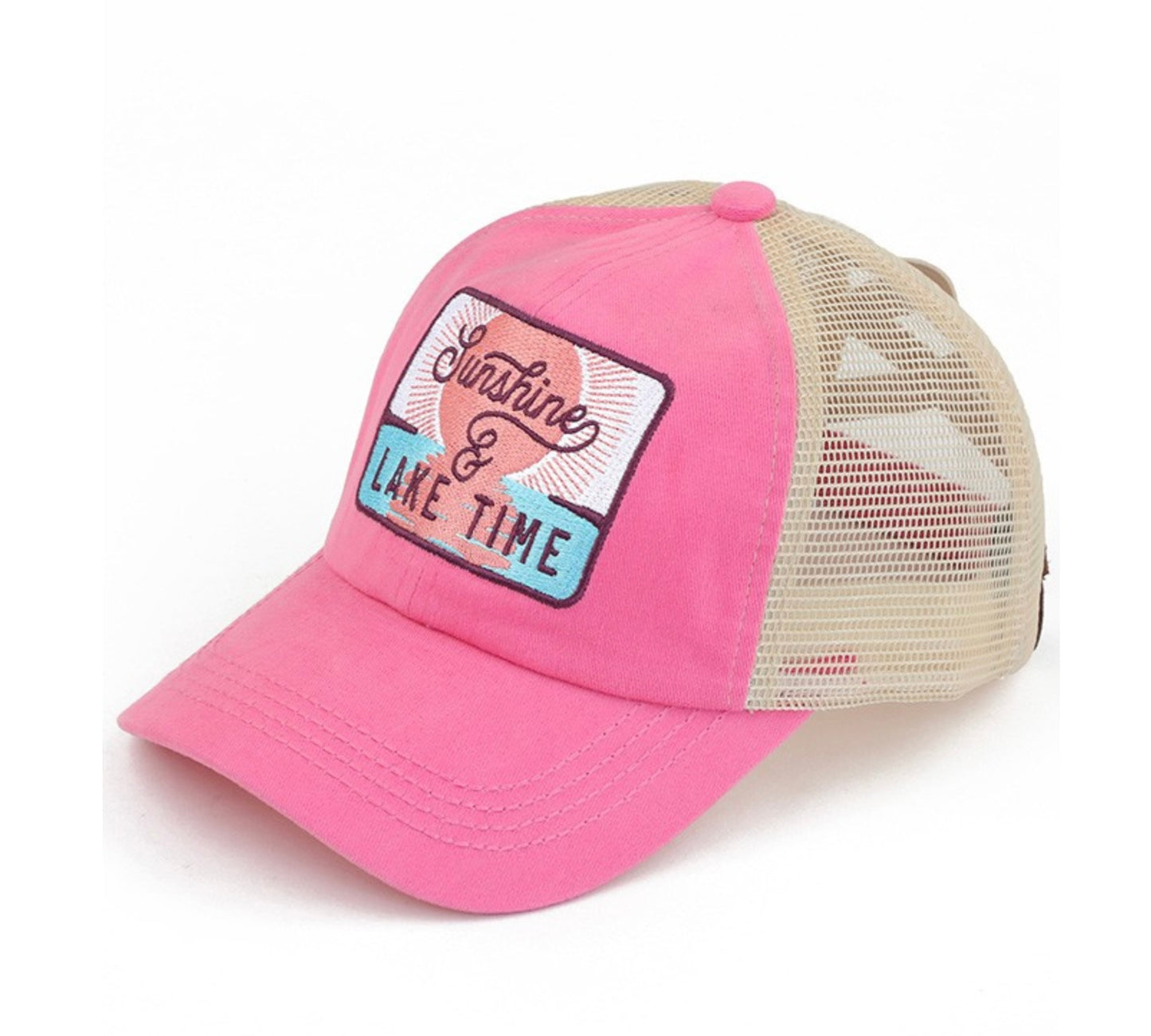 C.C. Sunshine & Lake Cross cross pony cap