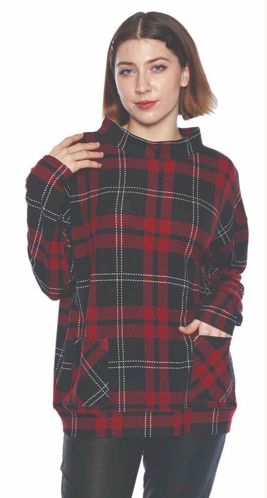 Red Plaid With Pockets