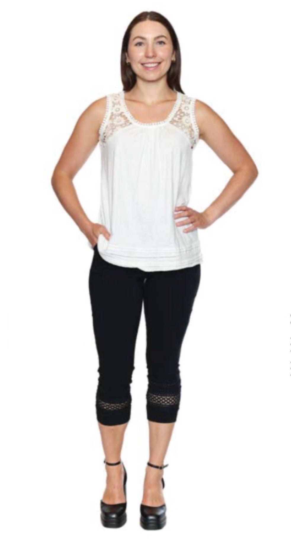 White lace top