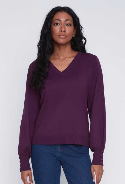 Cuffed Knitted Sweater