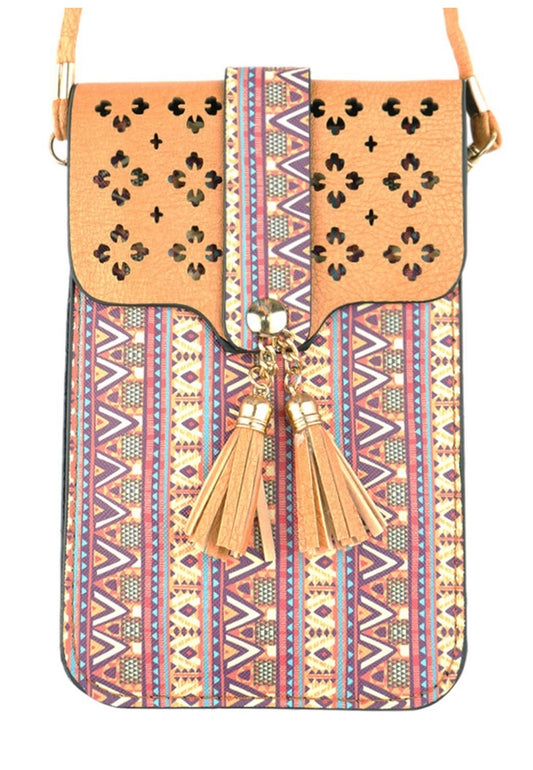 Aztec cell phone, Crossbody bag