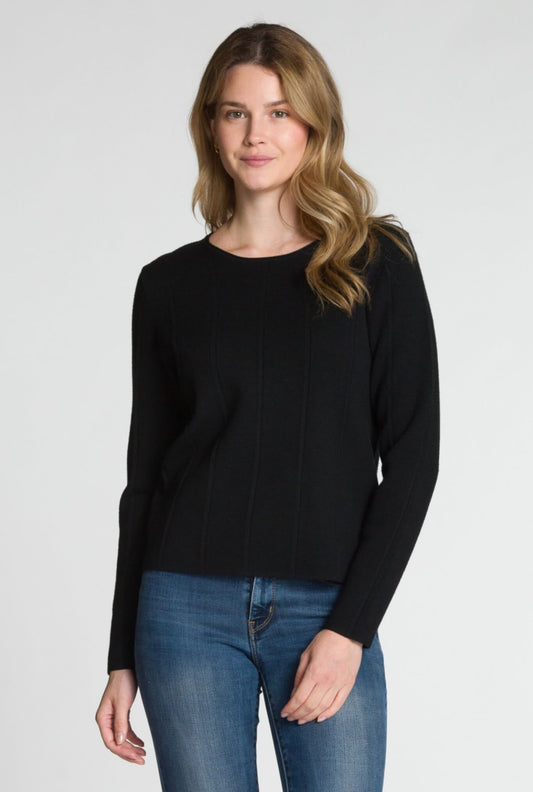 Needle stripe Bl/Bl Sweater