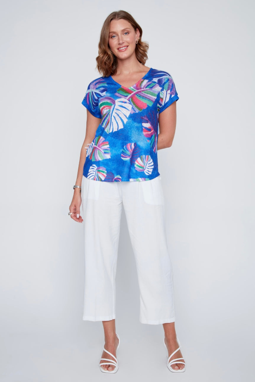 Blue Combo Top