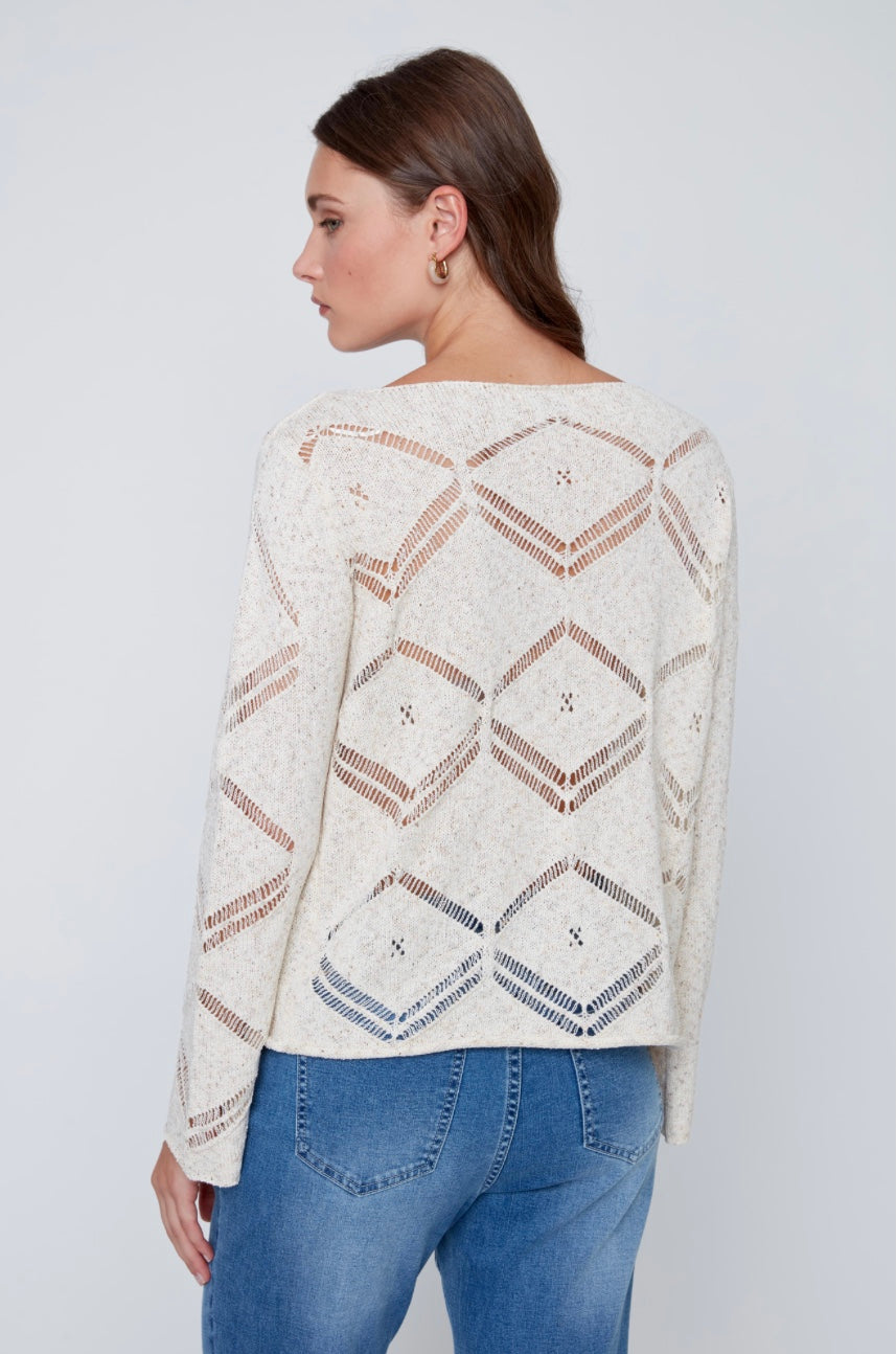 Ecru Combo Knit Sweater