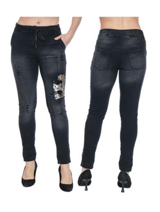 Sequin jeggings