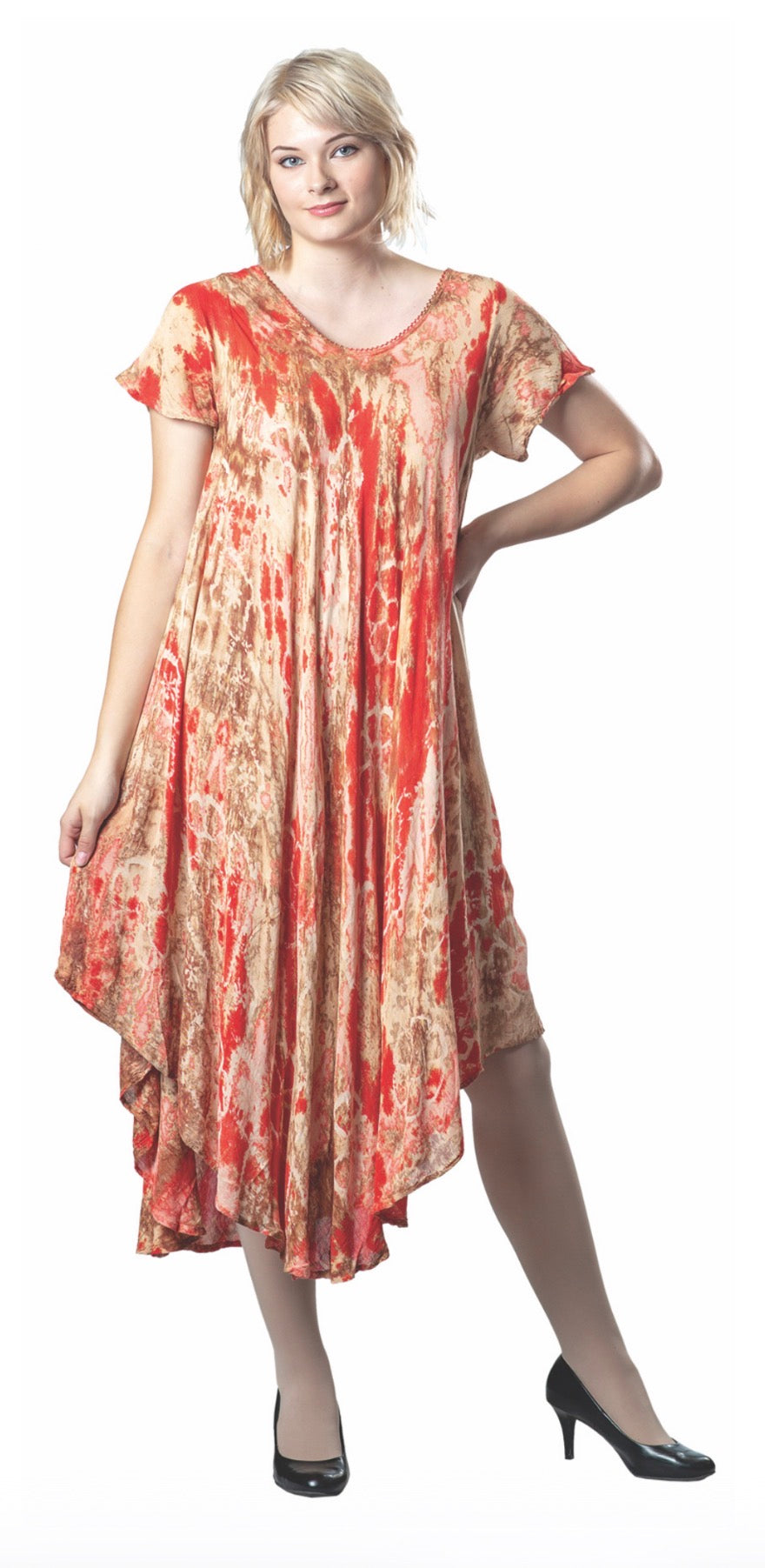 Tie Dye Dress w Sleeve