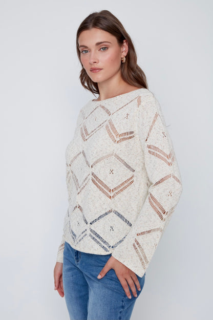 Ecru Combo Knit Sweater