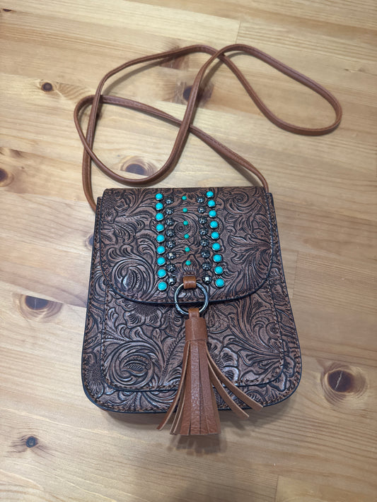 Green Stud Tassel bag