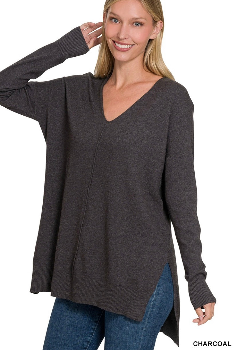 Hi-low Soft Knit sweater