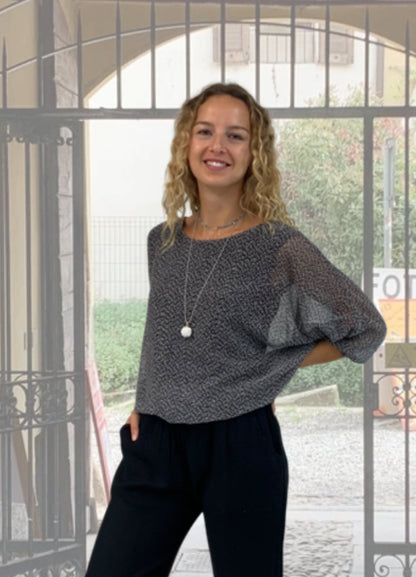 Speckled Sweater Top