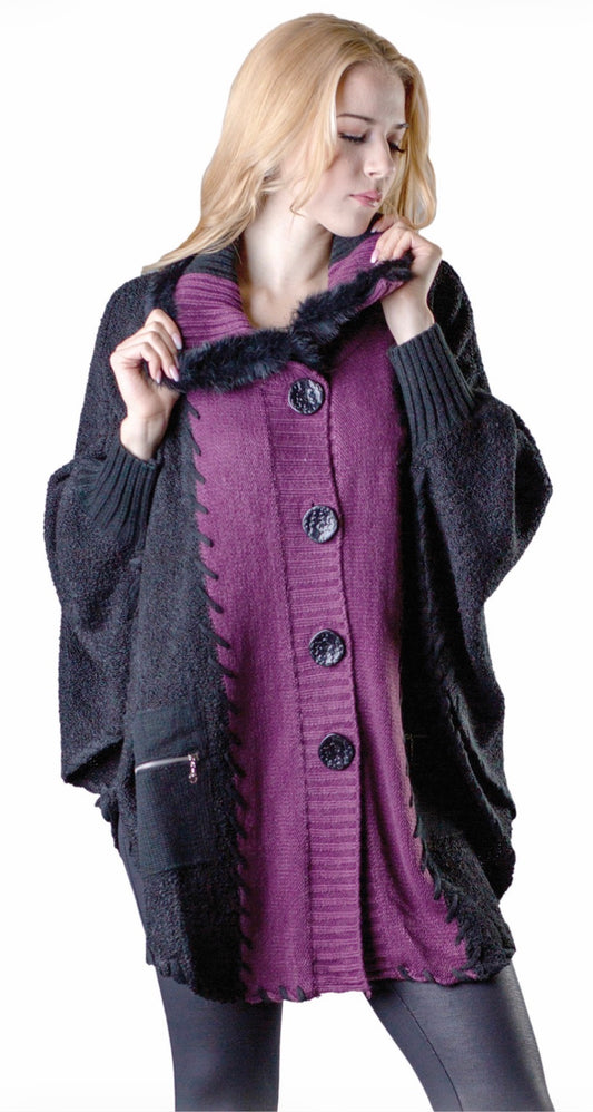 Plum Poncho