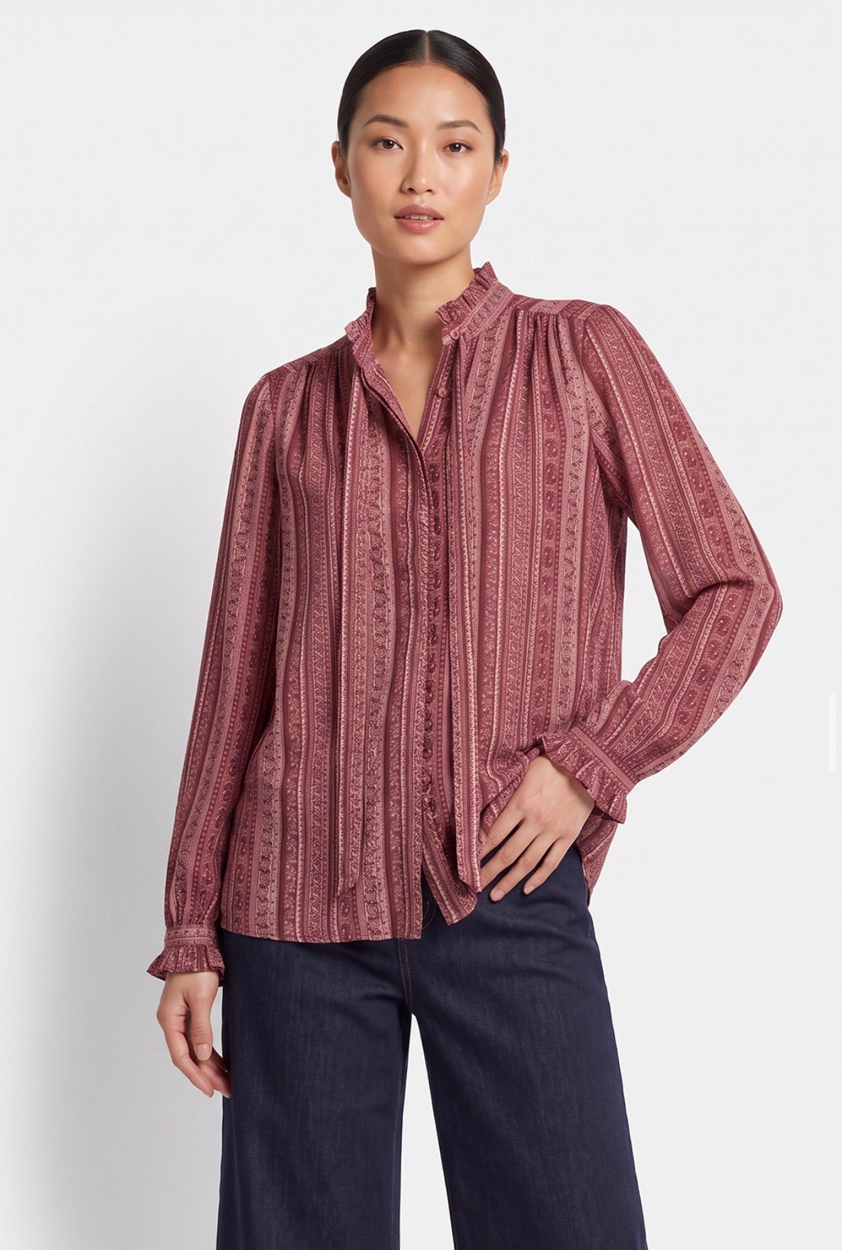 SANDRINE PRINTED BLOUSE