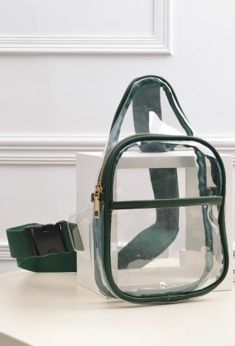 Clear stadium sling bag