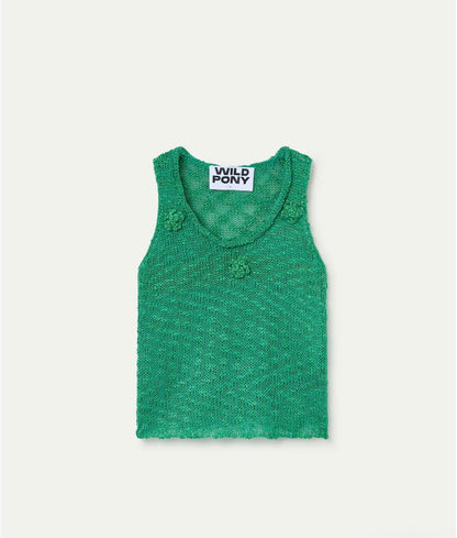 Open work knit top