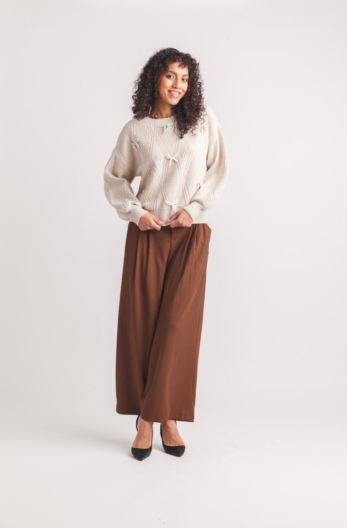 Cable Knit with Bows