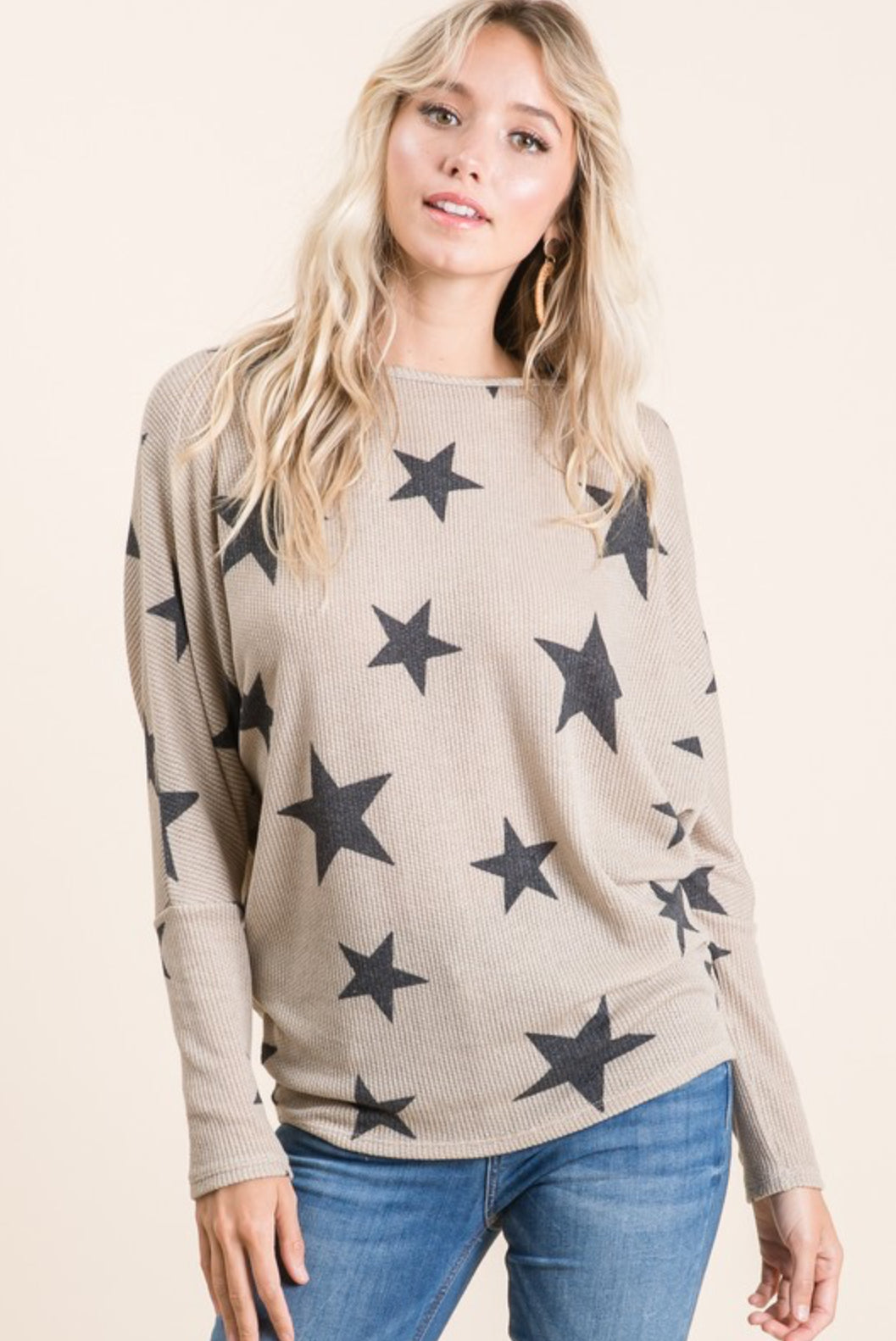 Star knit top