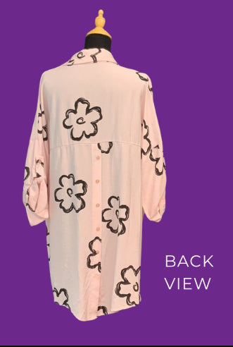 Flower tunic top