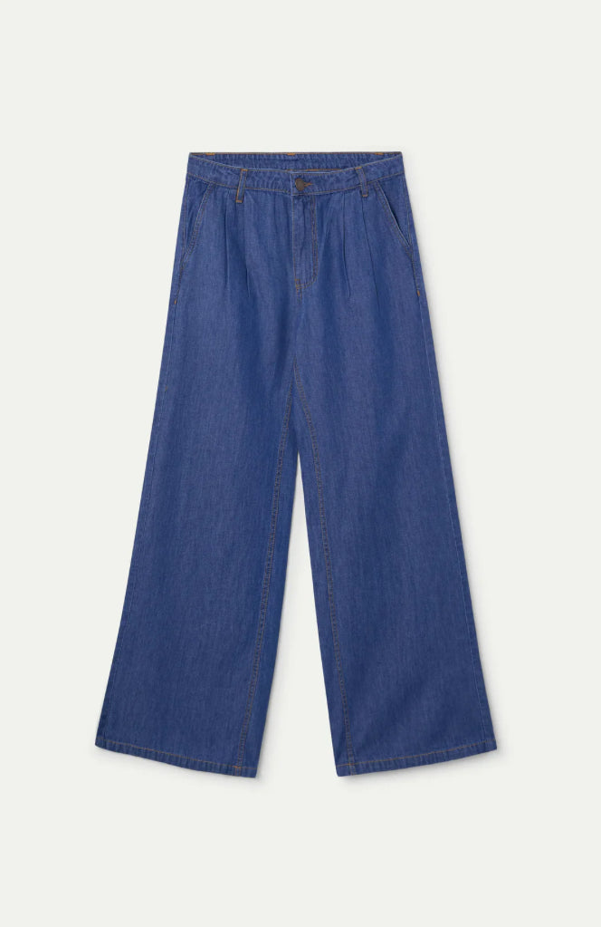 Cotton Chambray Trousers