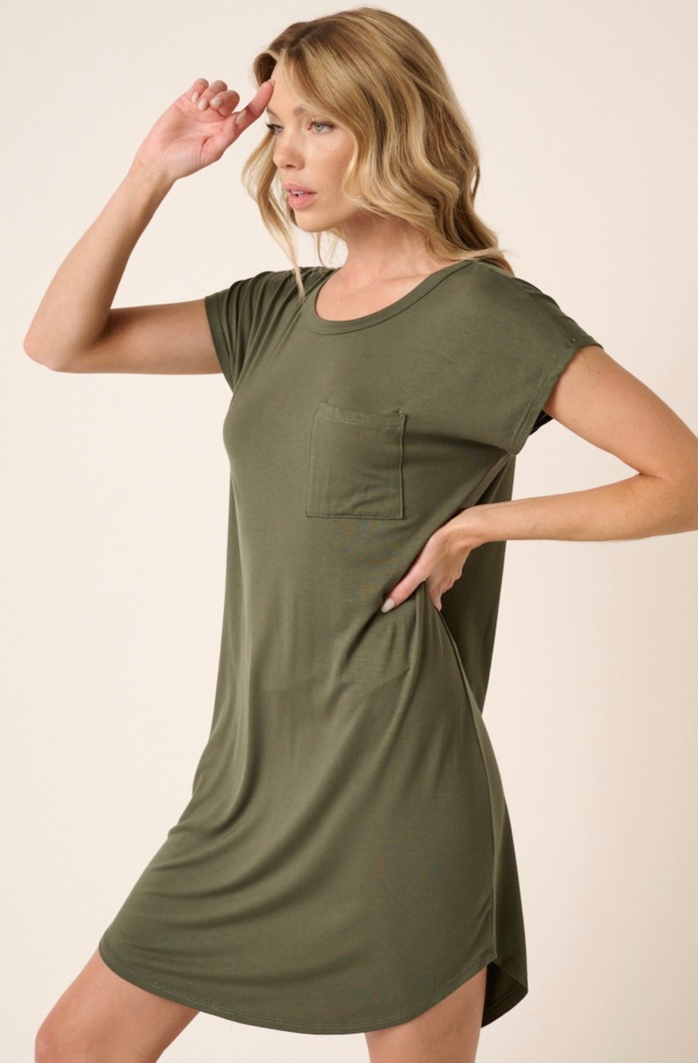 Bamboo dress with pocket