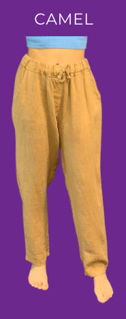 Heavy linen pants