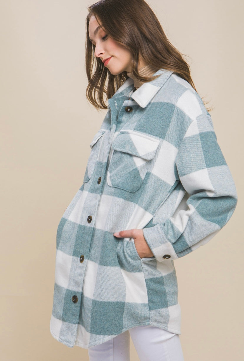 Plaid Pocket Shacket