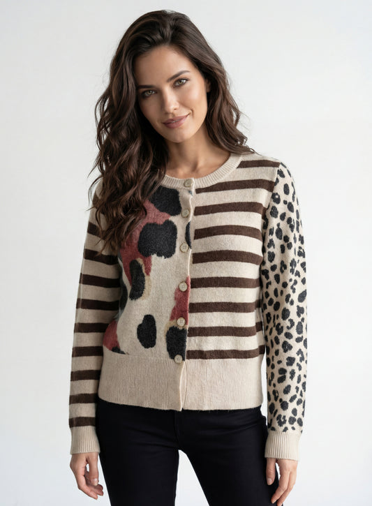 CYC Animal Print Cardigan